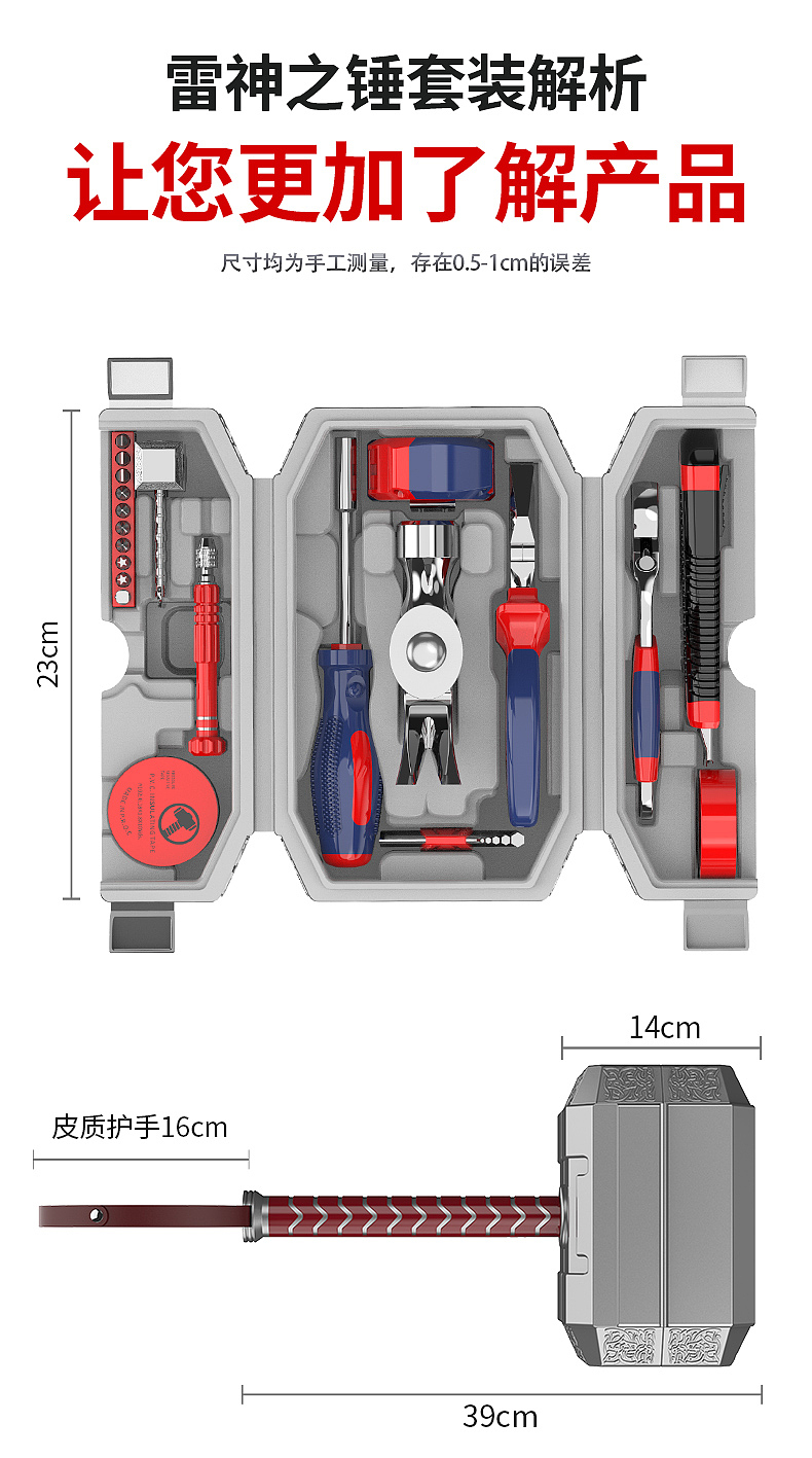 雷神之锤工具套详情（图ZMzI5ODM5OTM2） - 电商 - 站酷设计师skt磊哥原创素材 - 站酷ZCOOL
