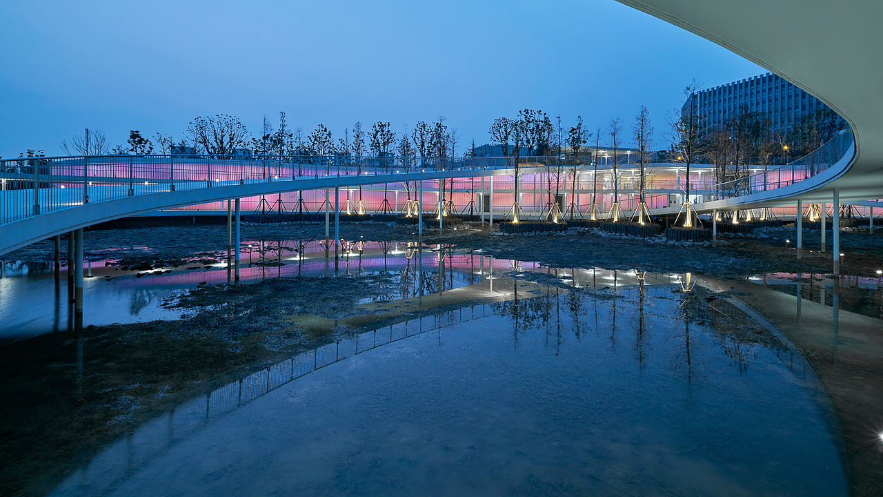 义乌横塘公园灯光设计案例拍摄