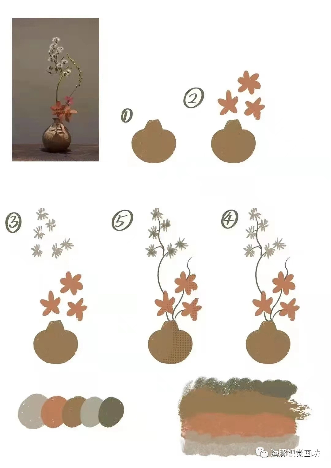 植物插画绘制过程