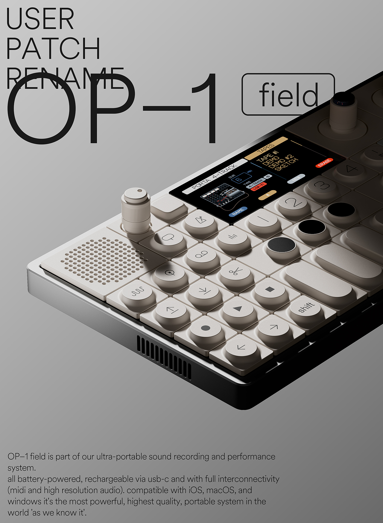 OP-1 field 便携式合成器（图ZMzQyNDI2Mjg0） - 产品 - 站酷设计师念道理原创素材 - 站酷ZCOOL