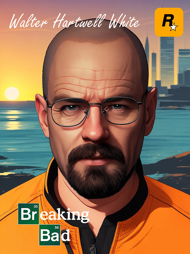 GTA版《絕命毒師》人物群像（圖ZMzU0MDQ4NTY4） - 藝術(shù)插畫 - 站酷設(shè)計師零度暗物質(zhì)原創(chuàng)素材 - 站酷ZCOOL