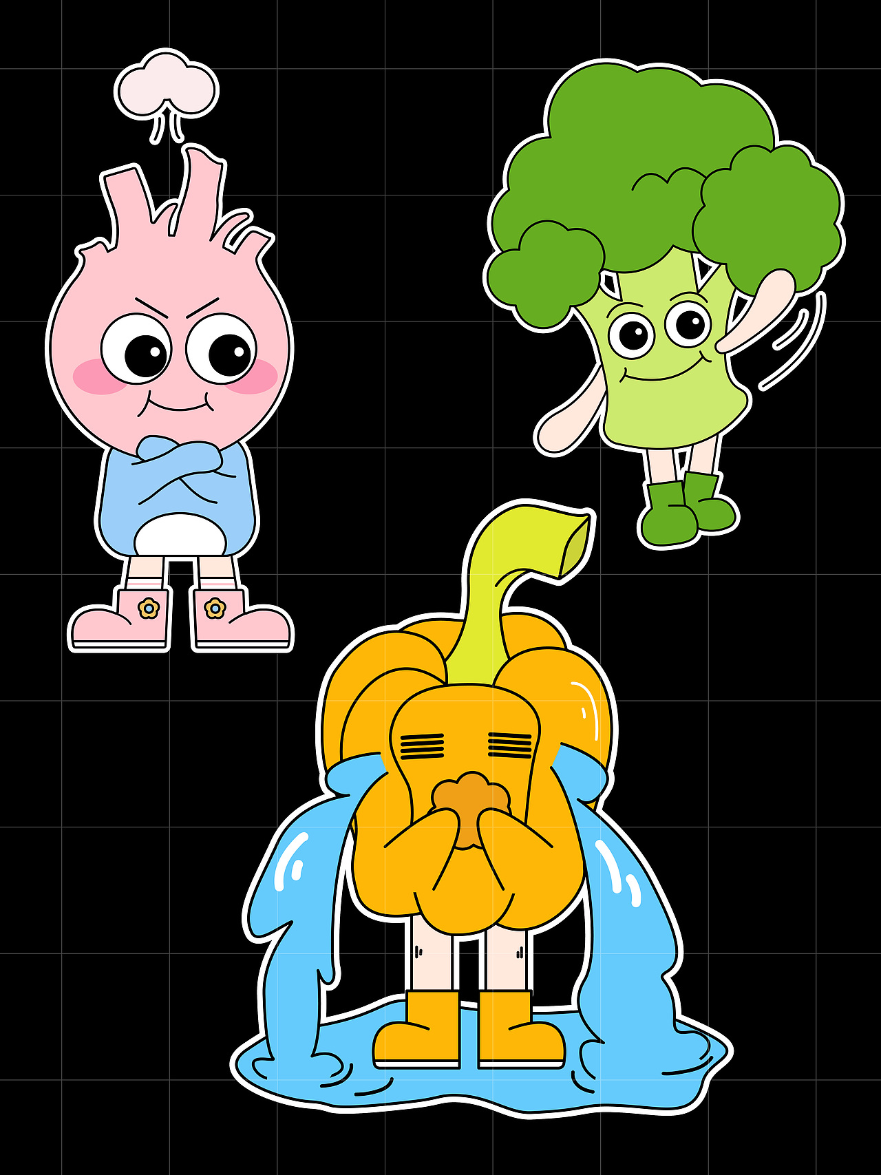 贴纸创作——有机蔬菜