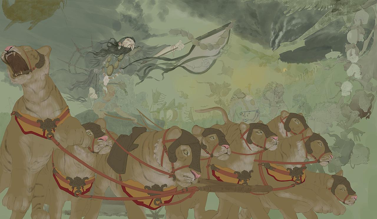 《万仙.申公豹》创作步骤