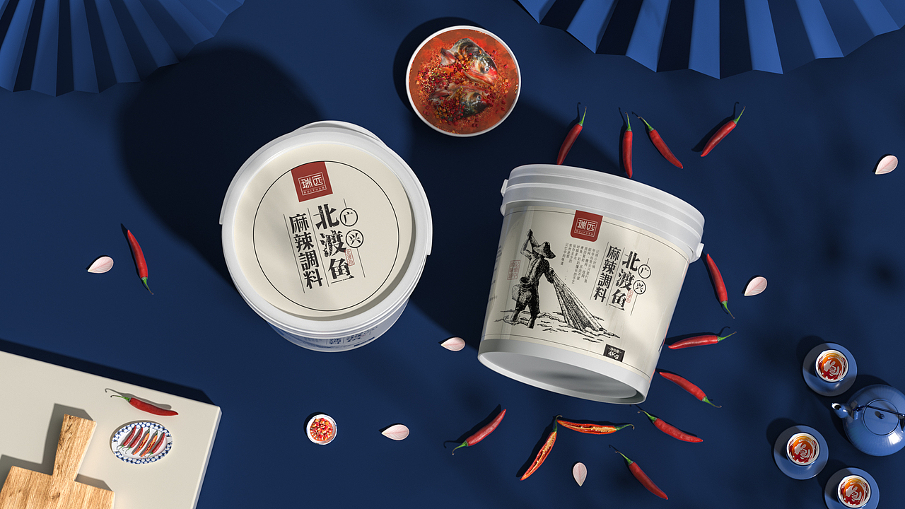 商业案例建模渲染X火锅底料