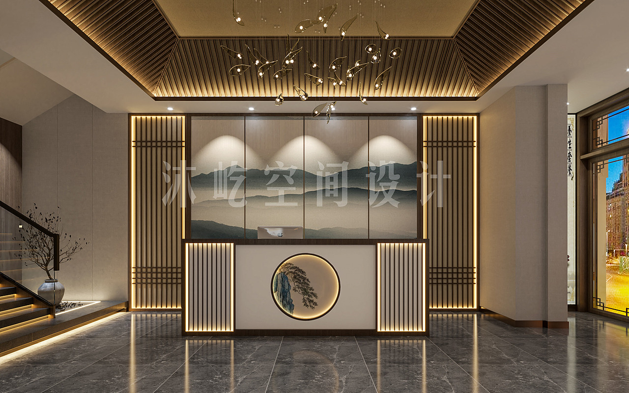 新中式足疗店（图ZMzEyNzY2MDI0） - 商业空间设计 - 站酷设计师人间小西瓜原创素材 - 站酷ZCOOL