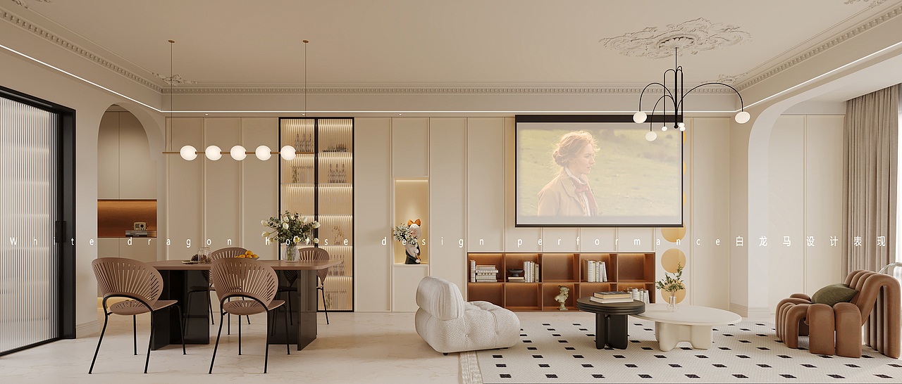 || 室内效果图 || 自由浪漫的法式之家