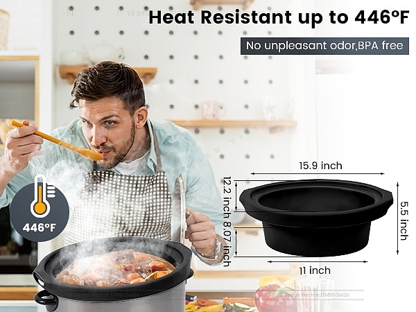 亚马逊黑色慢炖锅主副图高级A+设计