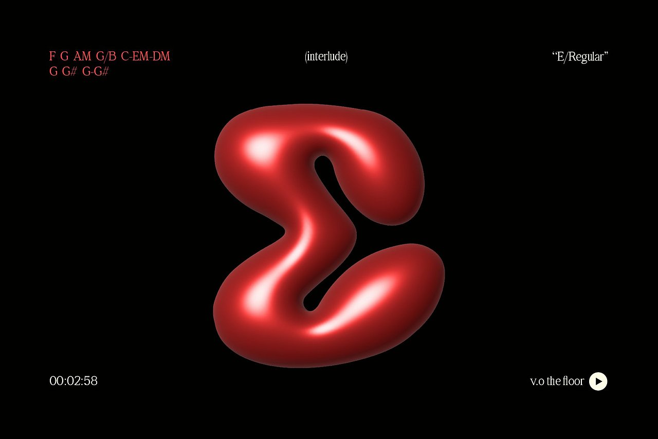 潮流趣味卡通涂鸦潮牌文创音乐海报标题气泡英文字体