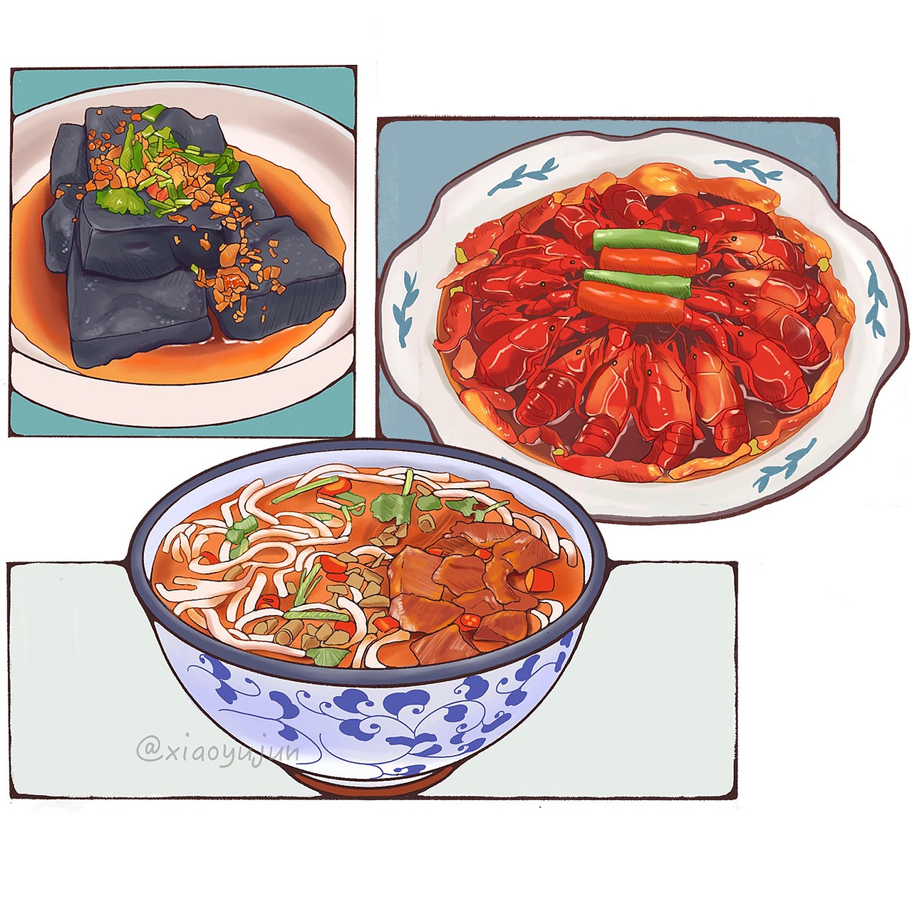【中国美食系列插画】八大菜系