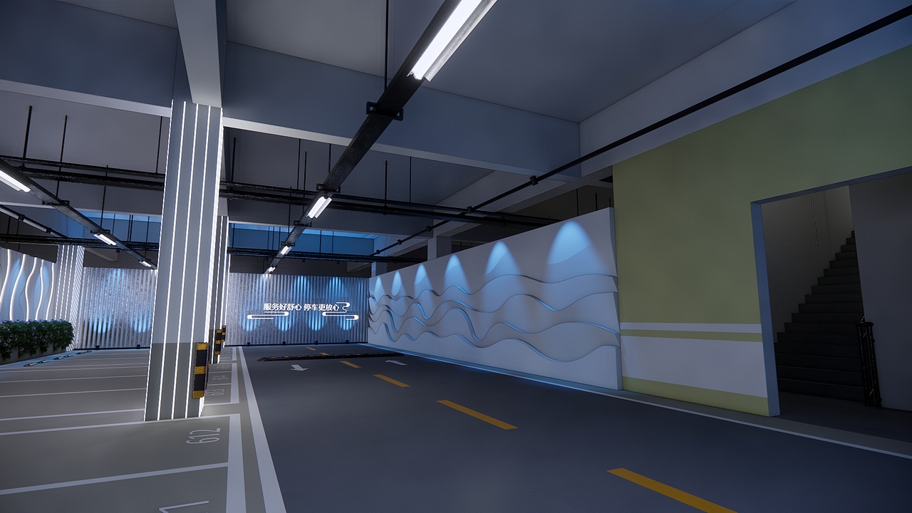 楼盘 看房通道 车库通道 美陈 氛围 设计