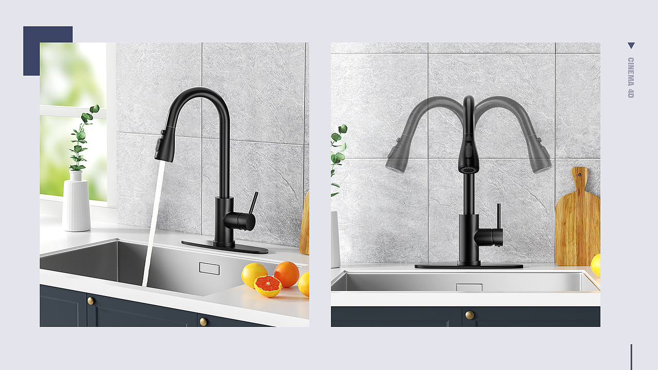 卫浴-水龙头的建模与渲染（图ZMzMzMjU1NDk2） - 场景 - 站酷设计师黑猫好紧张原创素材 - 站酷ZCOOL