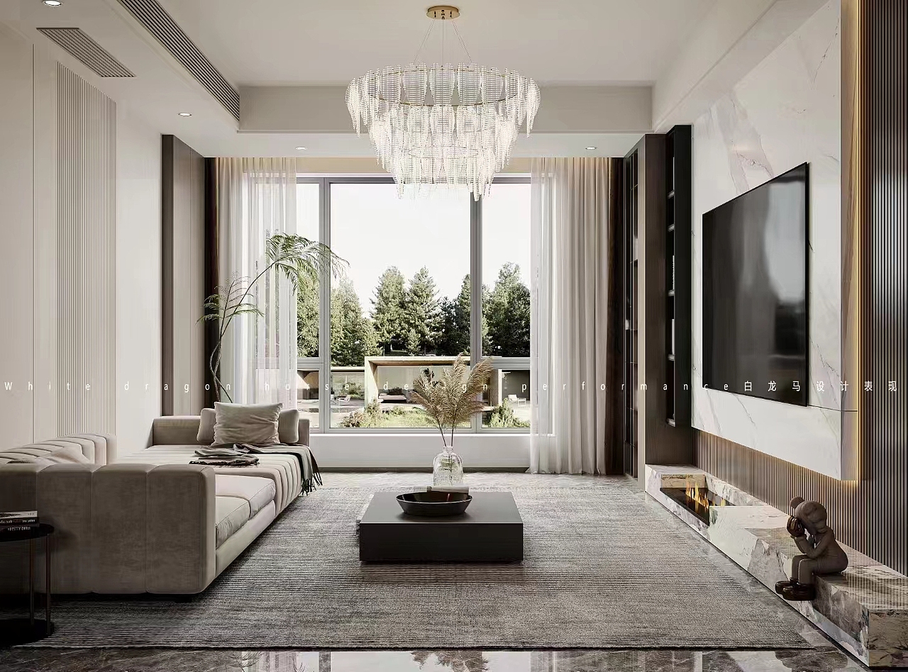 现代风格——白龙马效果