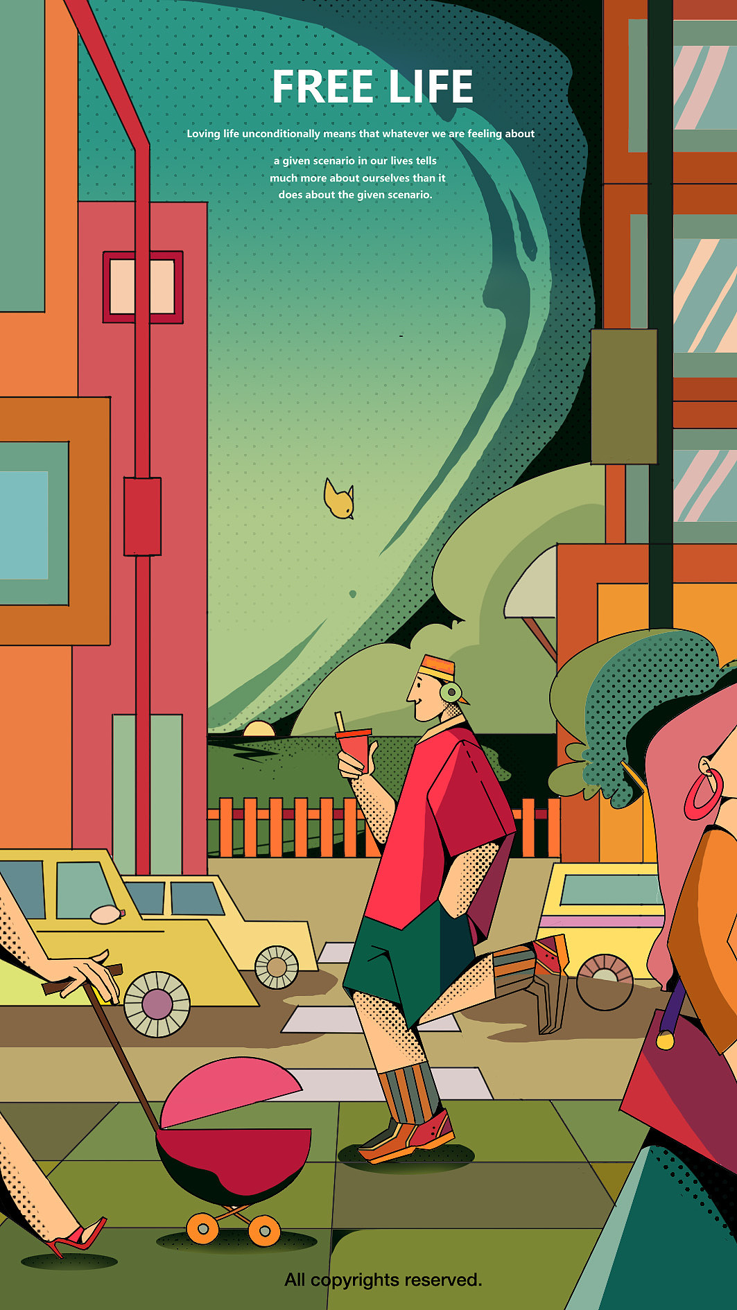 中国日报风格插画（图ZMjk3ODE3Njgw） - 商业插画 - 站酷设计师青木所原创素材 - 站酷ZCOOL