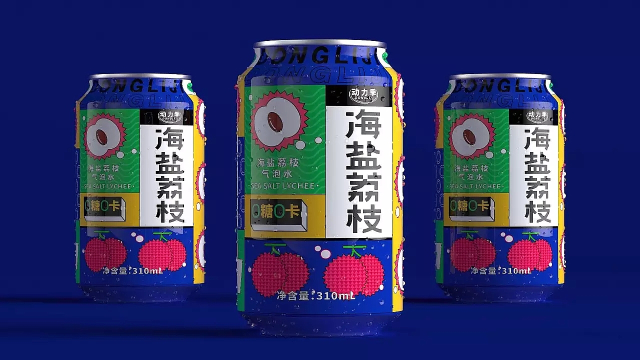 动力季×巨灵设计 罐装水果饮料包装设计