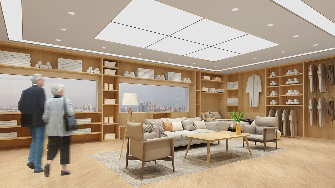 某纺织企业的产品陈列展示空间（图ZMzUxNDgwMjMy） - 展陈设计 - 站酷设计师一坨设计师原创素材 - 站酷ZCOOL