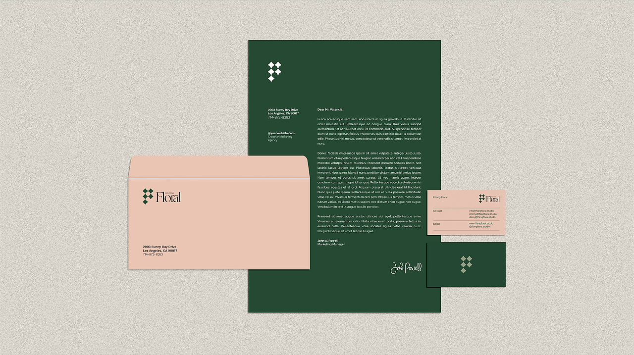 花店品牌设计｜FEN FANG FLORAL