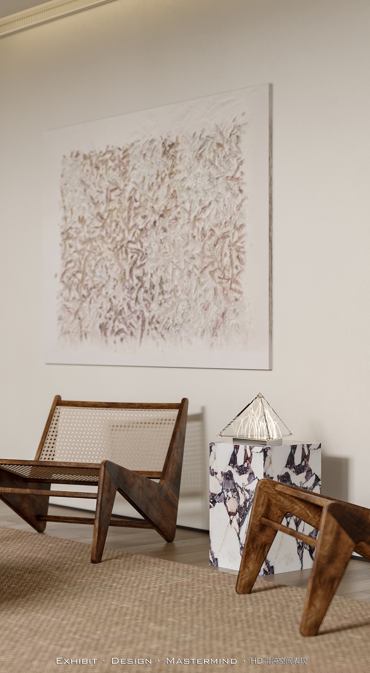 新作首发 现代极简风 客餐厅×混沌空间视觉表现