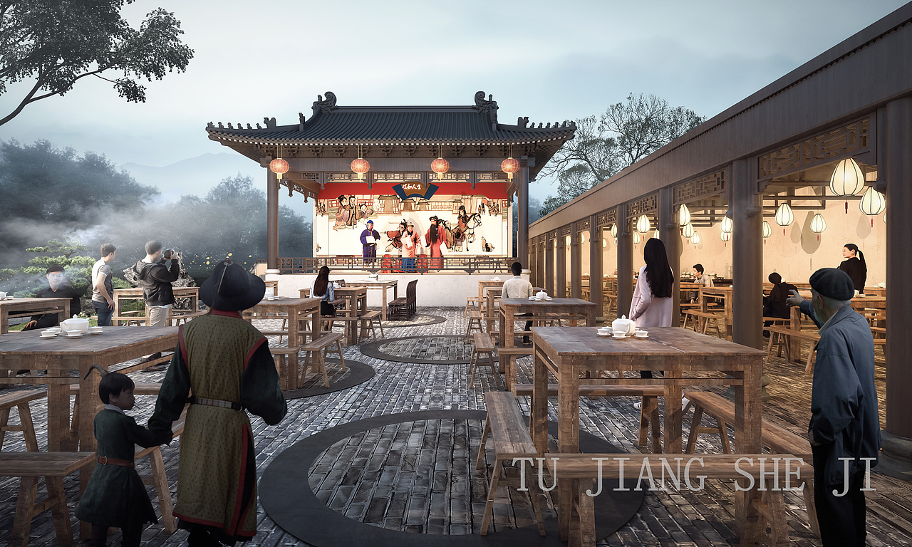 餐饮案例〡太美了！这家餐厅把徽派建筑融入了就餐环境（图ZMzY4MTkyNDI0） - 建筑设计 - 站酷设计师之然13156502775原创素材 - 站酷ZCOOL