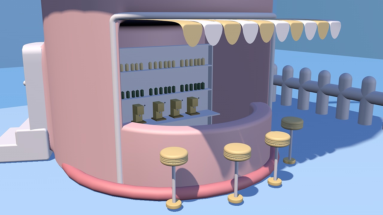 城市场景海报临摹