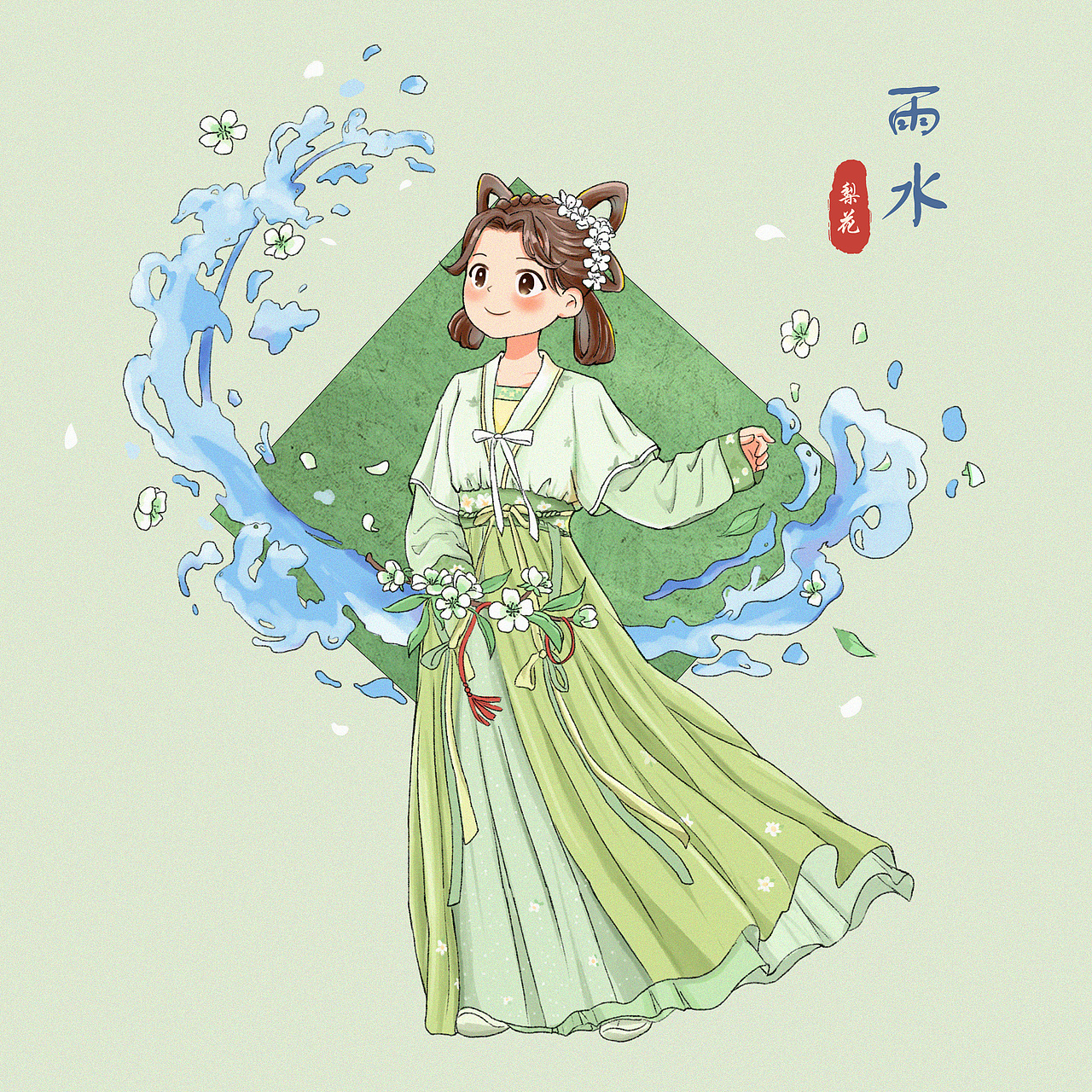 二十四节气-古风（图ZMzE2ODg4NTI0） - 商业插画 - 站酷设计师世界啊小骗子原创素材 - 站酷ZCOOL