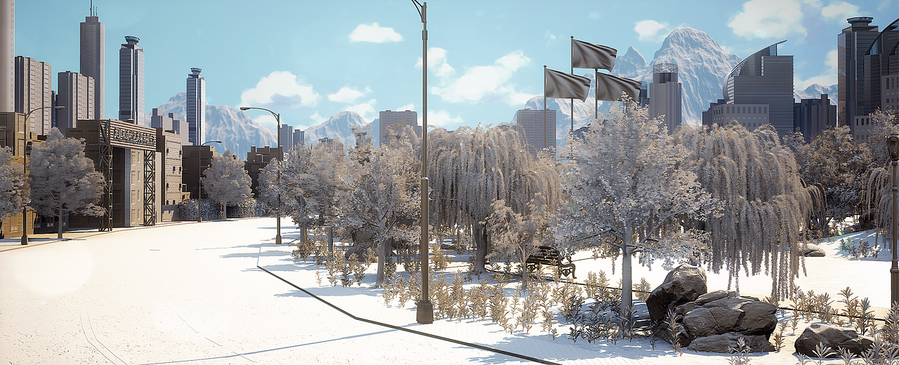 UE4/UE5 虚拟搭建城市-数字孪生-大城市场景（图ZMzE2MDUyNDI4） - 建筑/空间 - 站酷设计师CG繁华原创素材 - 站酷ZCOOL