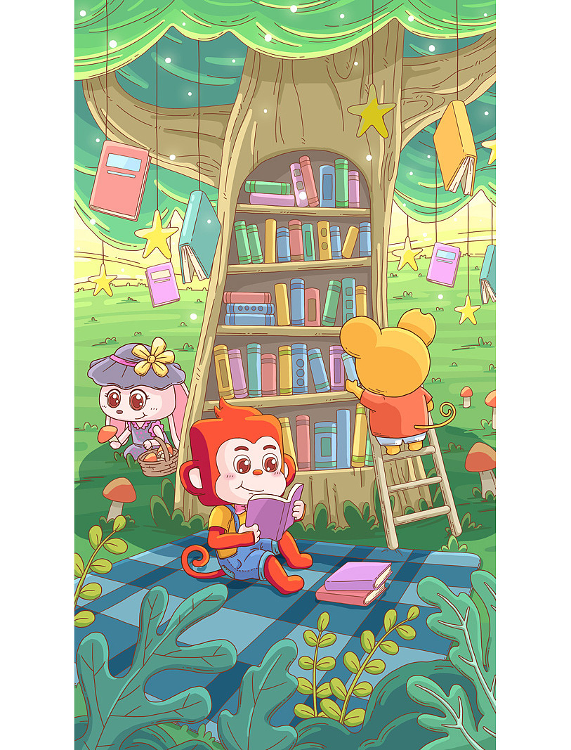 上半年的插画作业（图ZMzEwNDkzMDQ0） - 儿童插画 - 站酷设计师大大大松原创素材 - 站酷ZCOOL