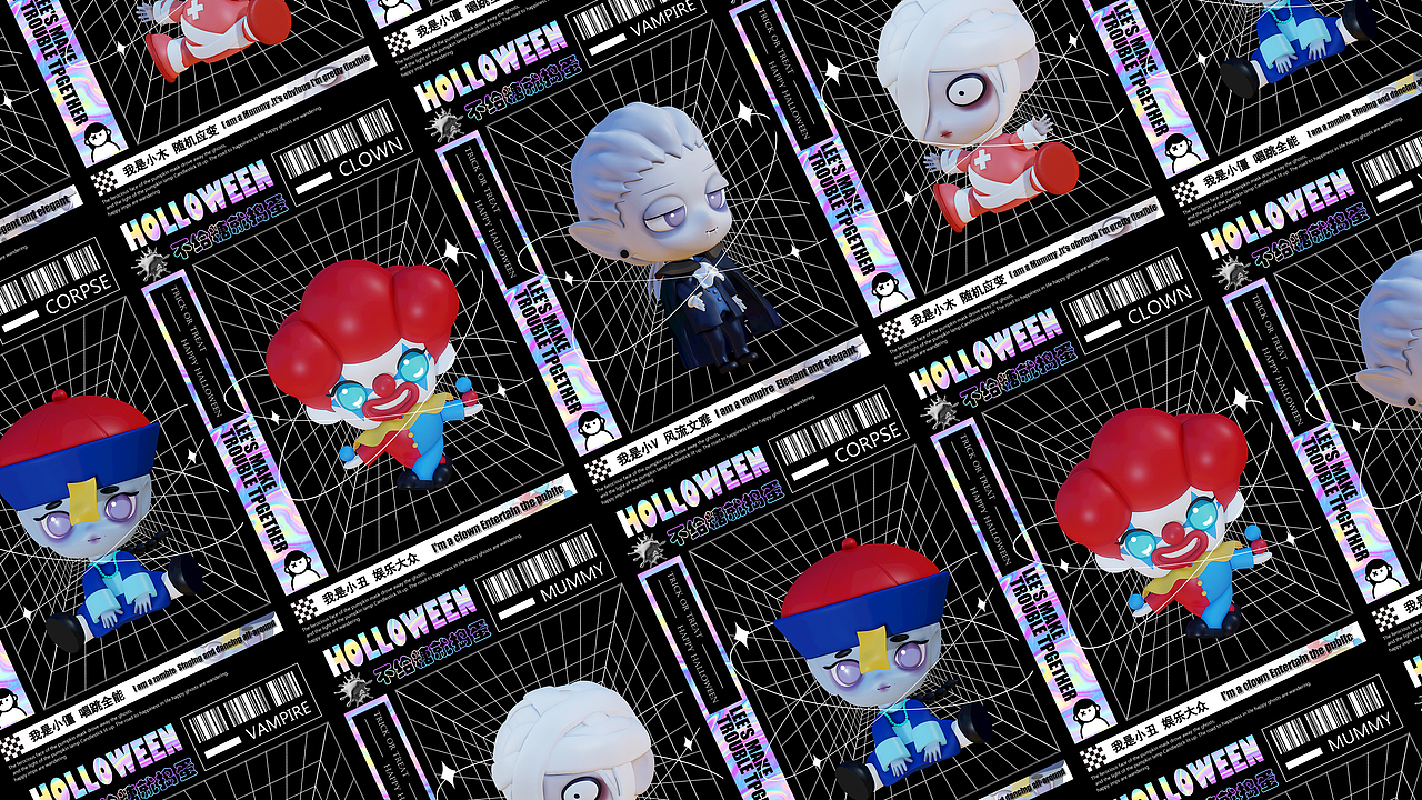 Holloween（图ZMzAyODg5NzY4） - IP形象 - 站酷设计师废狗小H原创素材 - 站酷ZCOOL