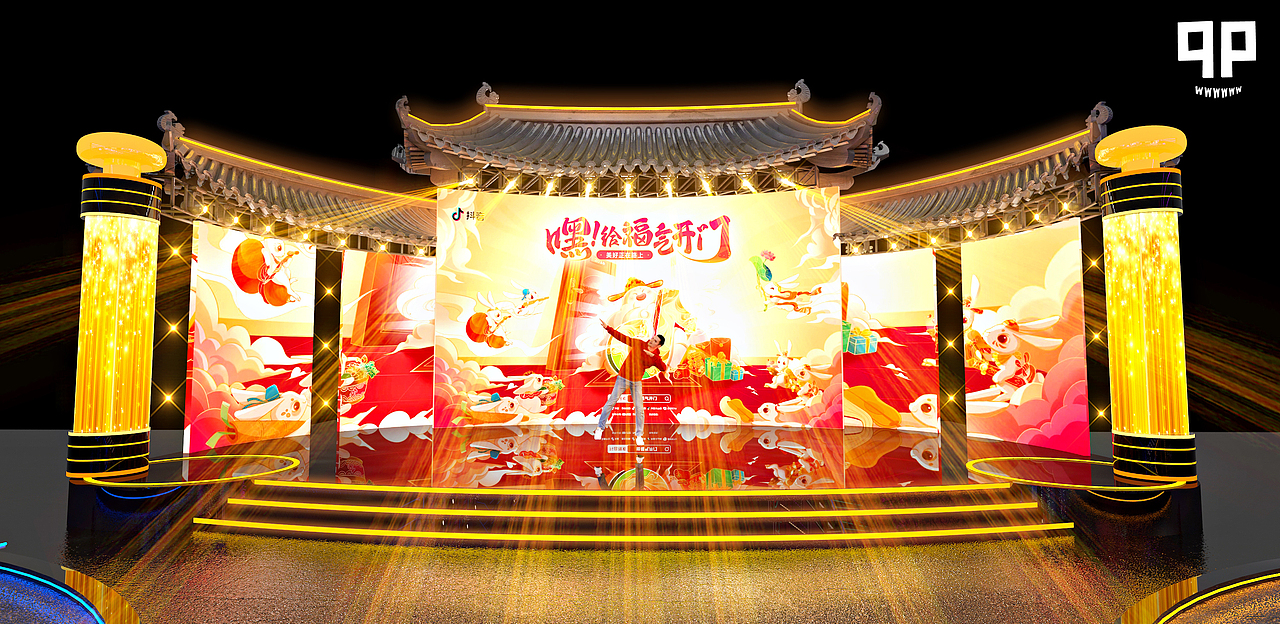 抖音直播舞美（图ZMzI4MjQ2Nzc2） - 舞台美术 - 站酷设计师哈尔滨邱鹏原创素材 - 站酷ZCOOL