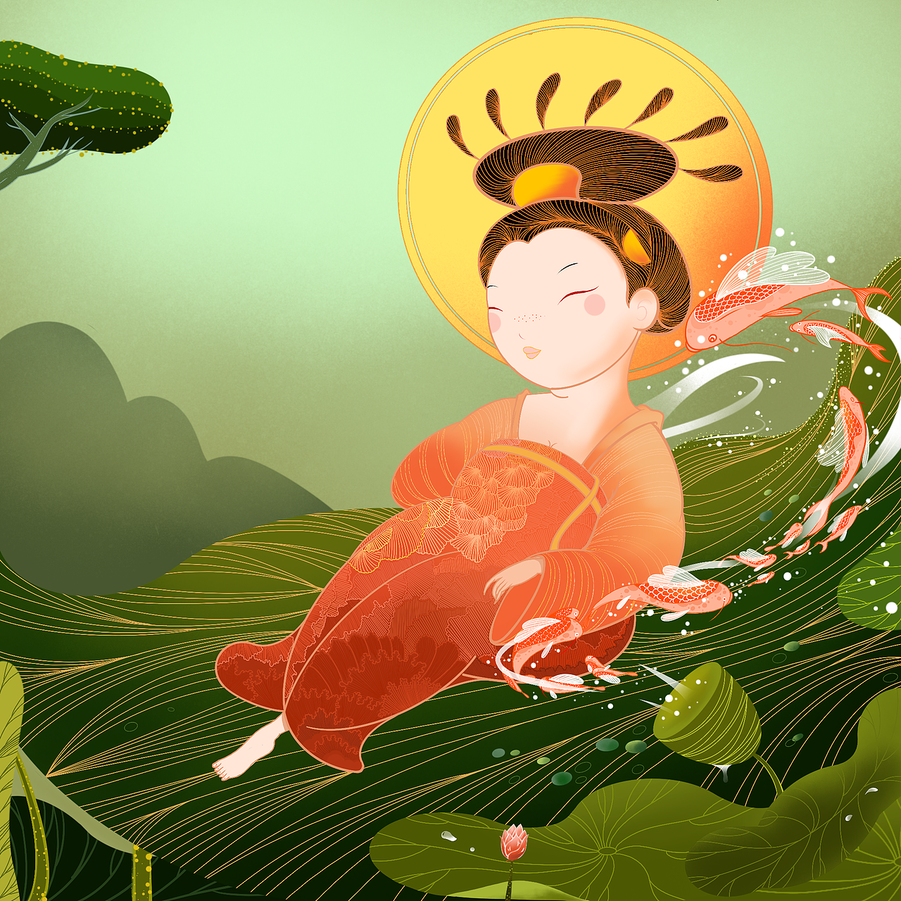 倾国倾城（图ZMzE5NzAxMzU2） - 艺术插画 - 站酷设计师mikoYSL原创素材 - 站酷ZCOOL