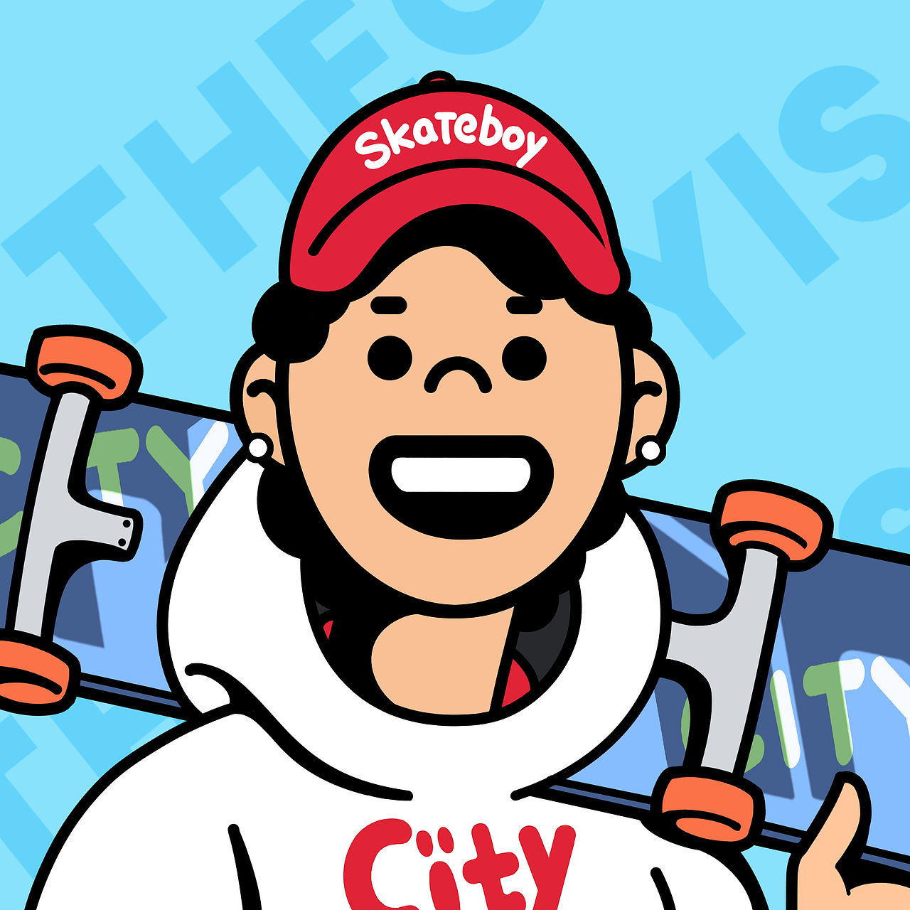 CAPS | 帽子就是我的头（图ZMzY1ODAwMDMy） - 新锐潮流插画 - 站酷设计师佐拉Zola原创素材 - 站酷ZCOOL