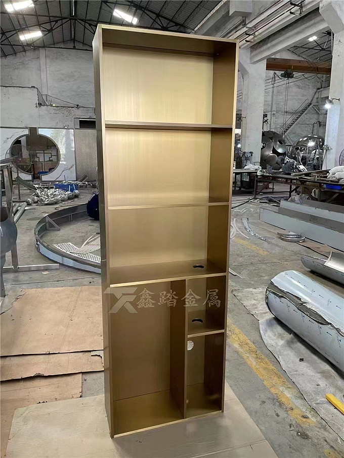 哑光电镀不锈钢壁龛装饰柜 佛山金属制品案例