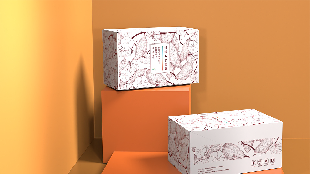 仙境八公蜜薯包装设计