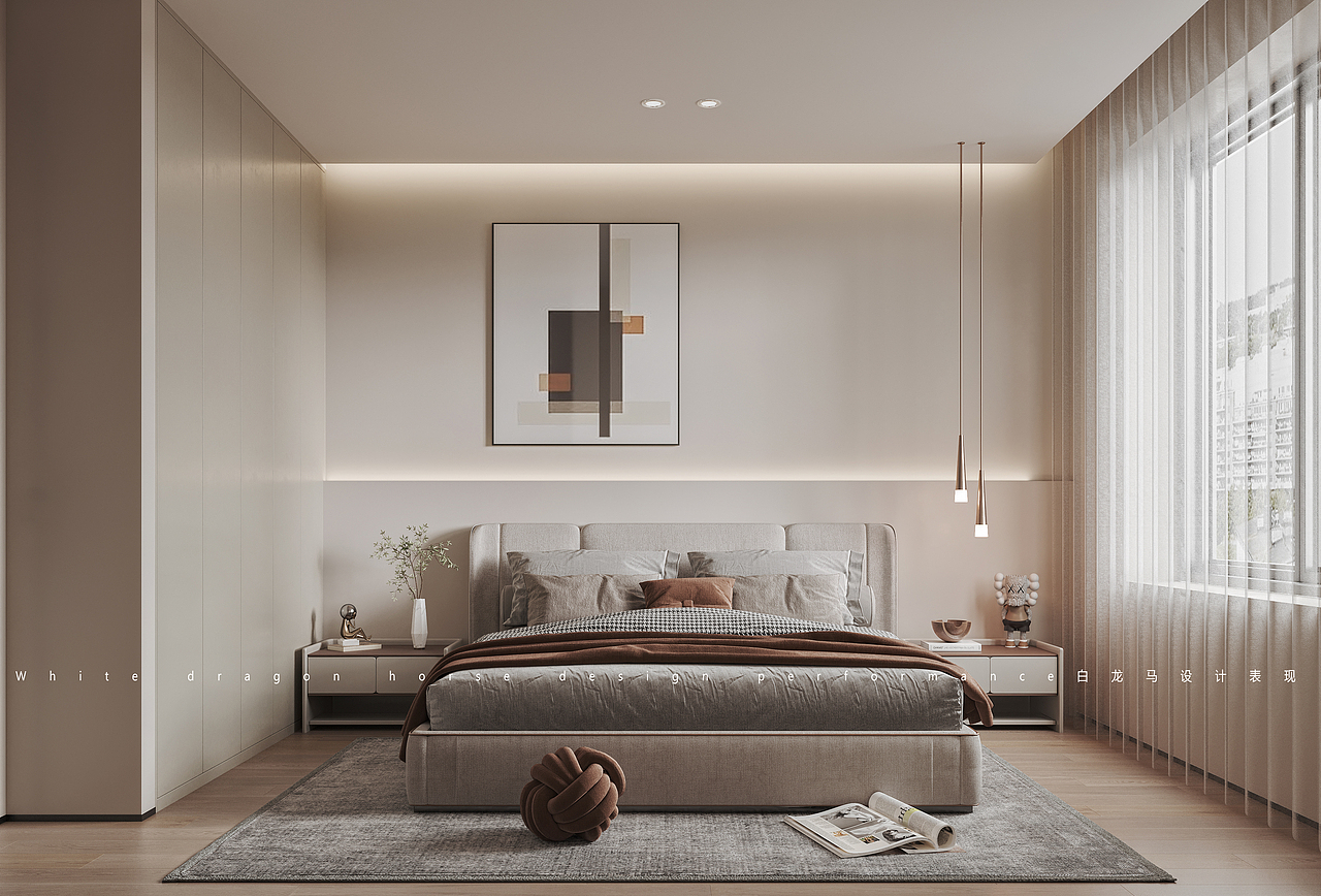 现代极简—白龙马效果图