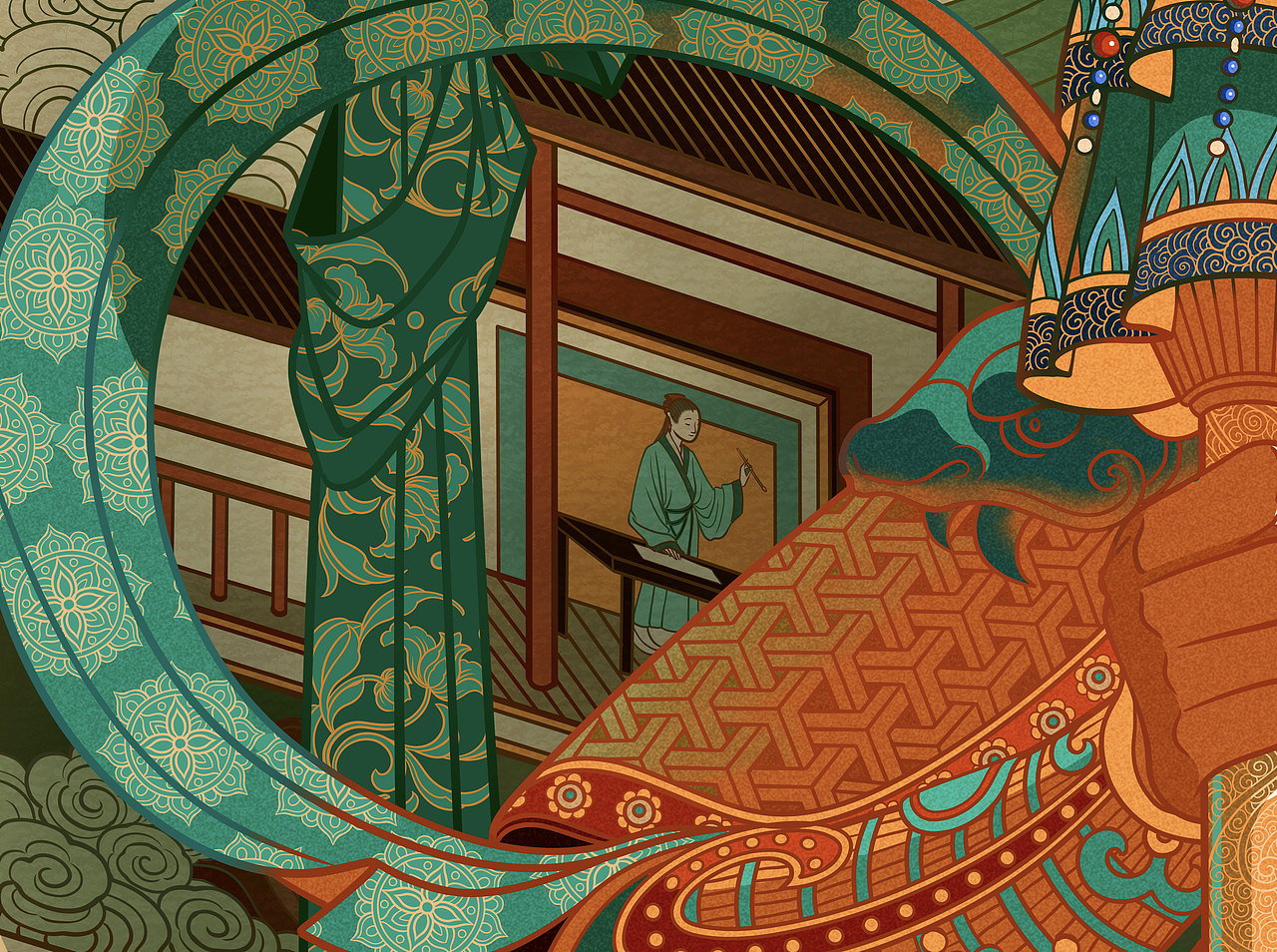 《画壁》组画系列（图ZMzYwNTM4MzYw） - 商业插画 - 站酷设计师唐众汤忠原创素材 - 站酷ZCOOL