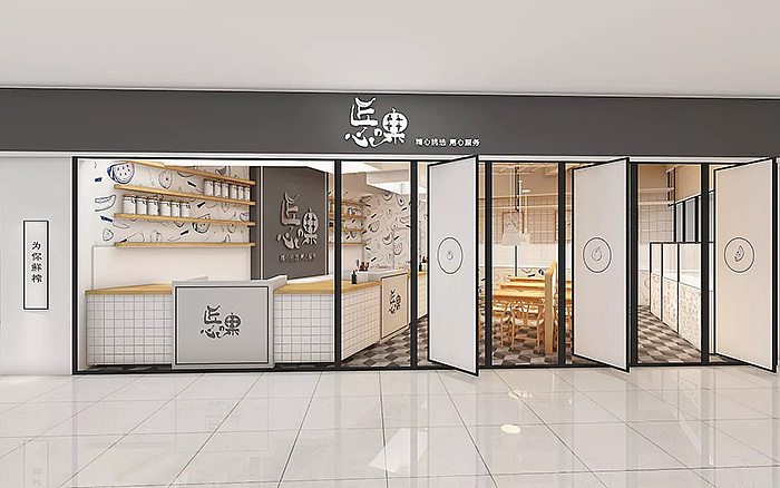 郑州门头制作公司—餐饮店铺门头设计效果图赏析—餐饮店门头