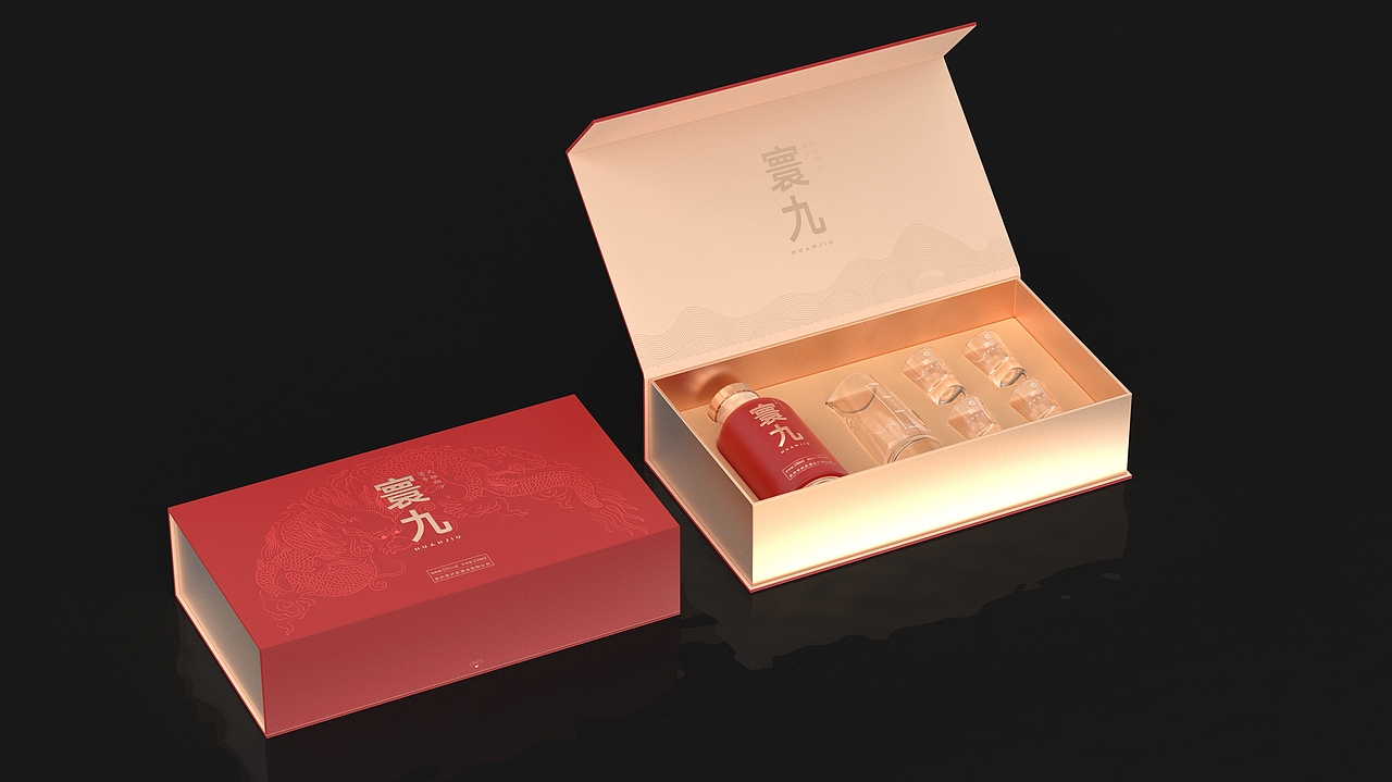 TINGFU.DESIGN | 酒包装设计_寰九酒 250mL（图ZMzU3Nzc1NzI4） - 包装 - 站酷设计师Tingfu原创素材 - 站酷ZCOOL