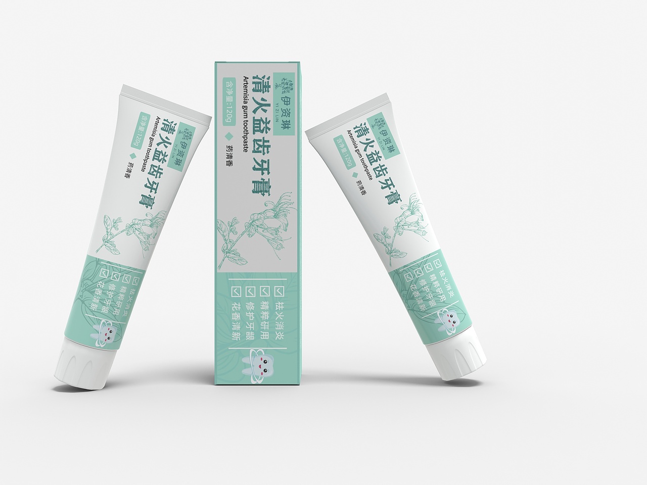 中药系列牙膏包装（图ZMzM3OTEyOTk2） - 商业插画 - 站酷设计师渔子还是不能用吗原创素材 - 站酷ZCOOL