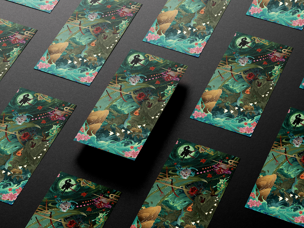 恶灵绘卷×穷奇∣主视觉（图ZMzQ3NDYzNTMy） - 概念设定 - 站酷设计师椰果阿茶原创素材 - 站酷ZCOOL