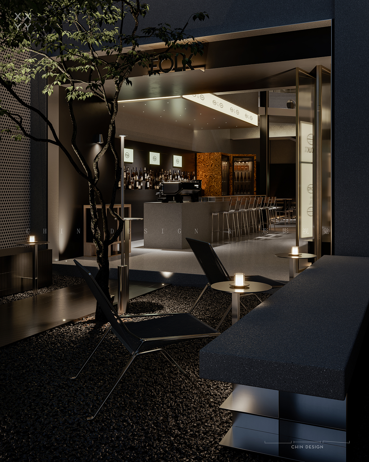 酒吧——CR渲染（图ZMzM4NjE0Njg4） - 酒店餐饮设计 - 站酷设计师小凡__形影视觉原创素材 - 站酷ZCOOL