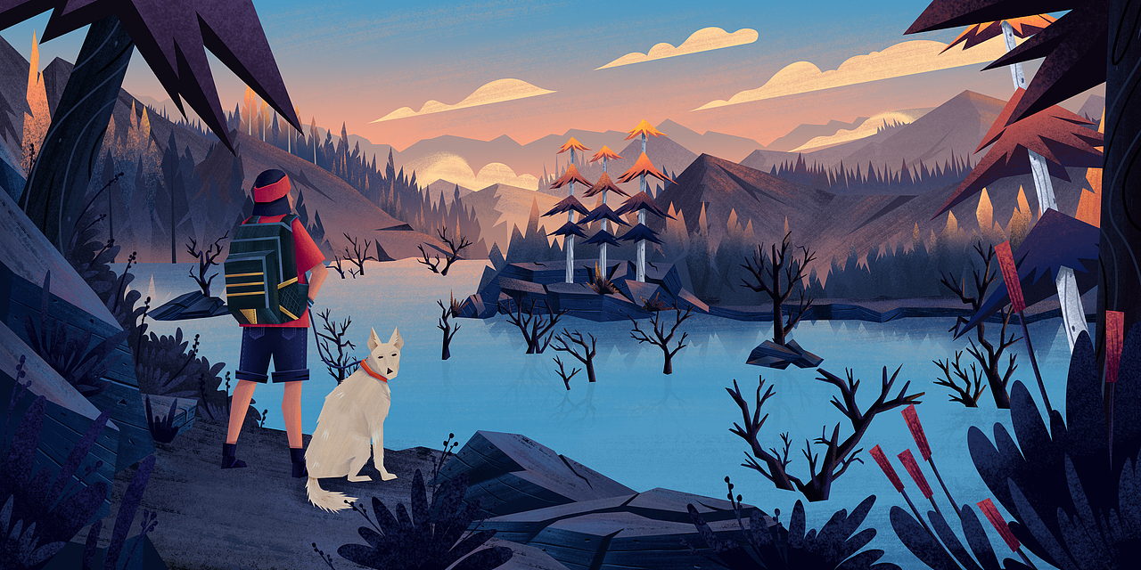 二爷带狗出去浪