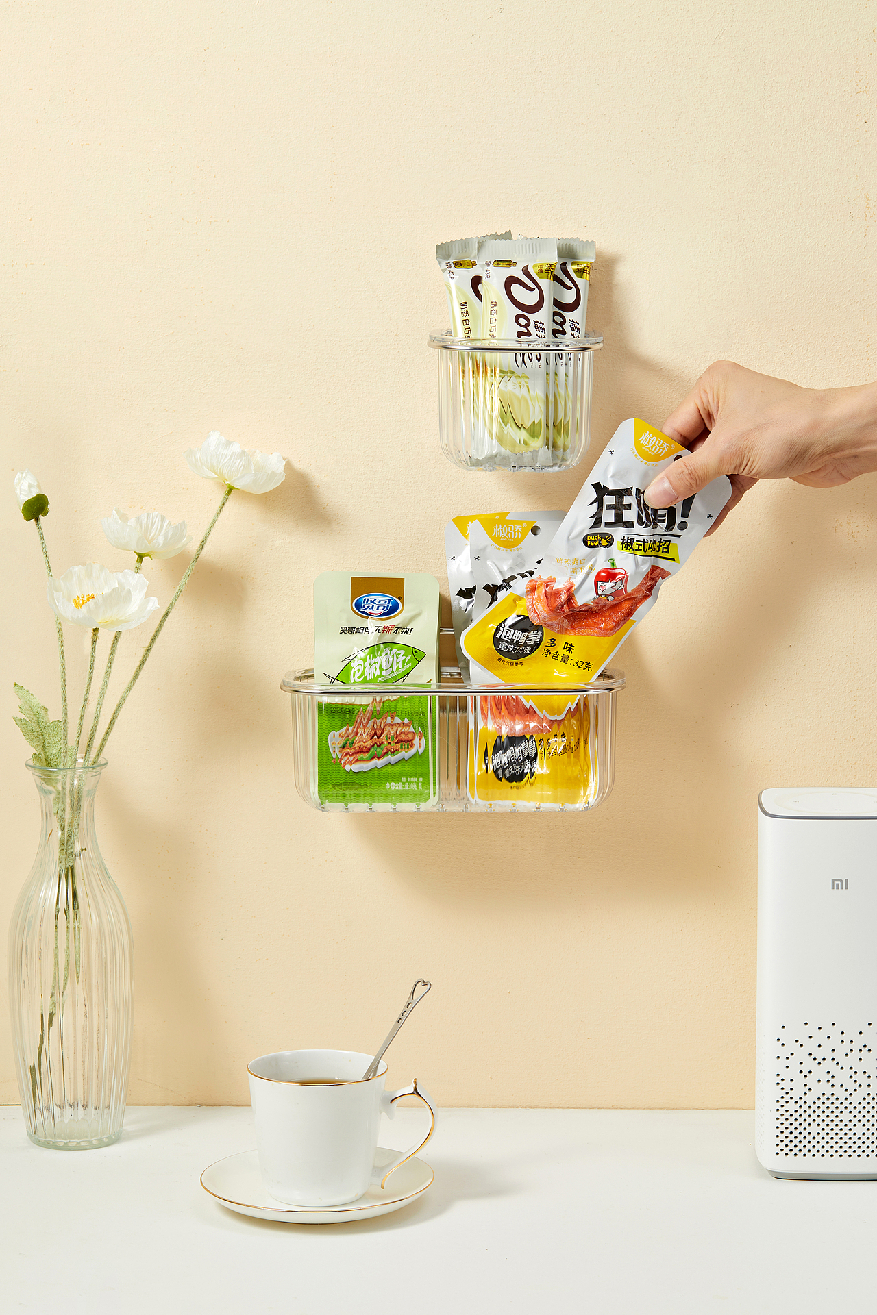 电商摄影 多功能挂壁置物沥水架