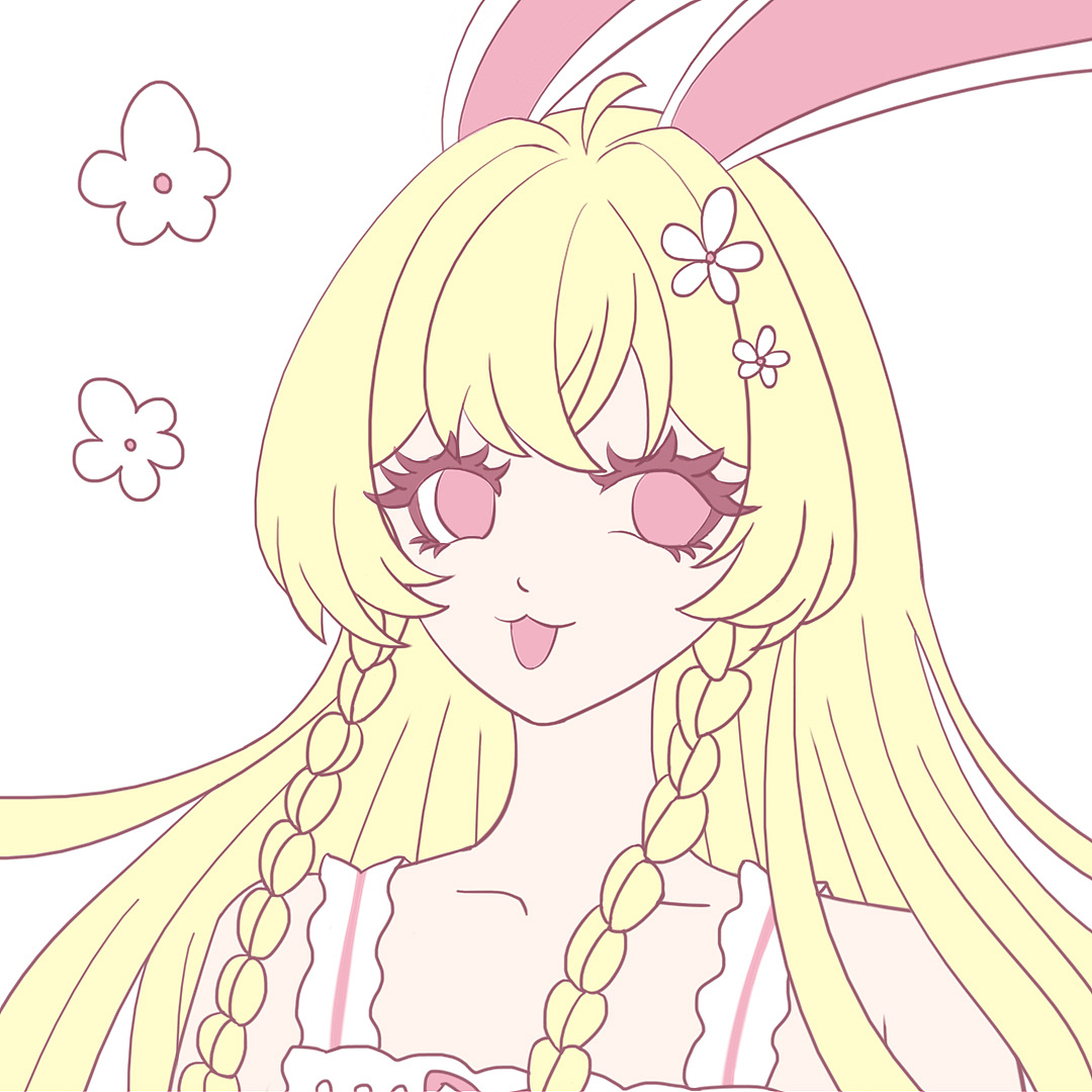 兔少女头像（图ZMzQ0MDIwMzky） - IP形象 - 站酷设计师yellow桔子原创素材 - 站酷ZCOOL