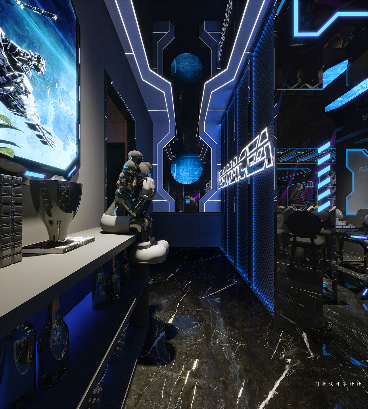 潮玩酒吧这么设计很吸睛!新潮与时尚的碰撞很有氛围!