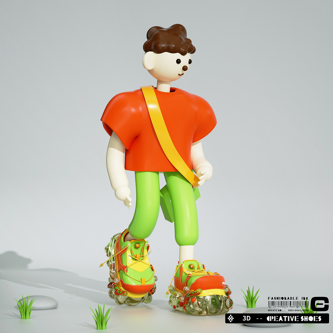 3D创意概念鞋（图ZMzE0OTE2OTE2） - 其他三维 - 站酷设计师阿池吖原创素材 - 站酷ZCOOL