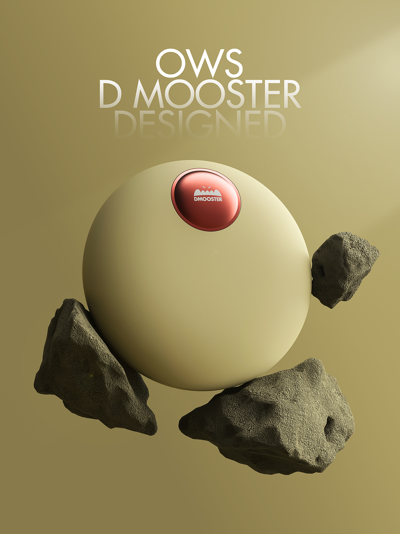 D MOOSTER® | 粉饼盒 OWS蓝牙耳机