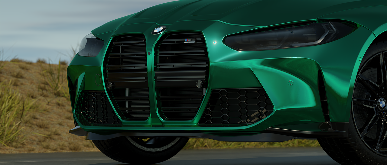 汽车渲染_BMW_M3_2021