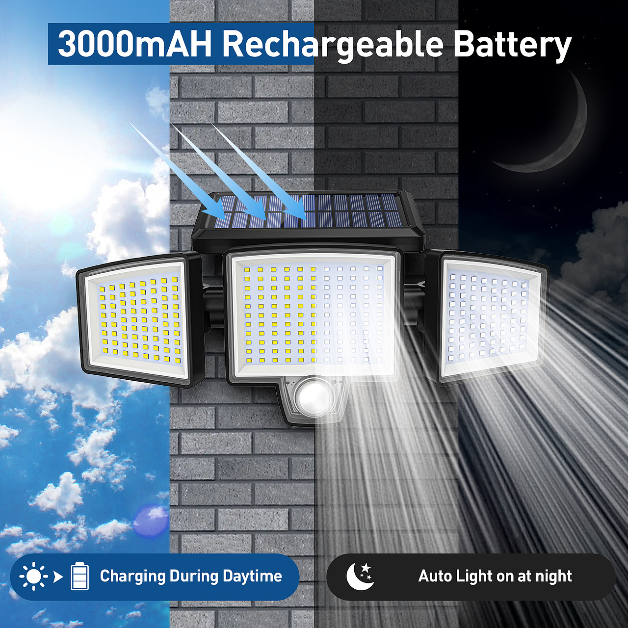 太阳能灯户外灯建模渲染设计亚马逊主图A+3D视频