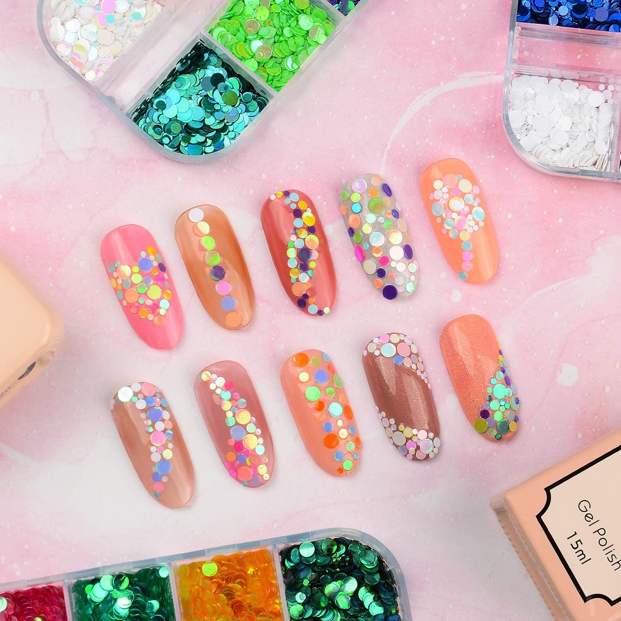 亚马逊主图 美甲 人鱼幻彩亮片（图ZMzAyODgzMDI4） - 修图/后期 - 站酷设计师甄甄_Phoebe原创素材 - 站酷ZCOOL