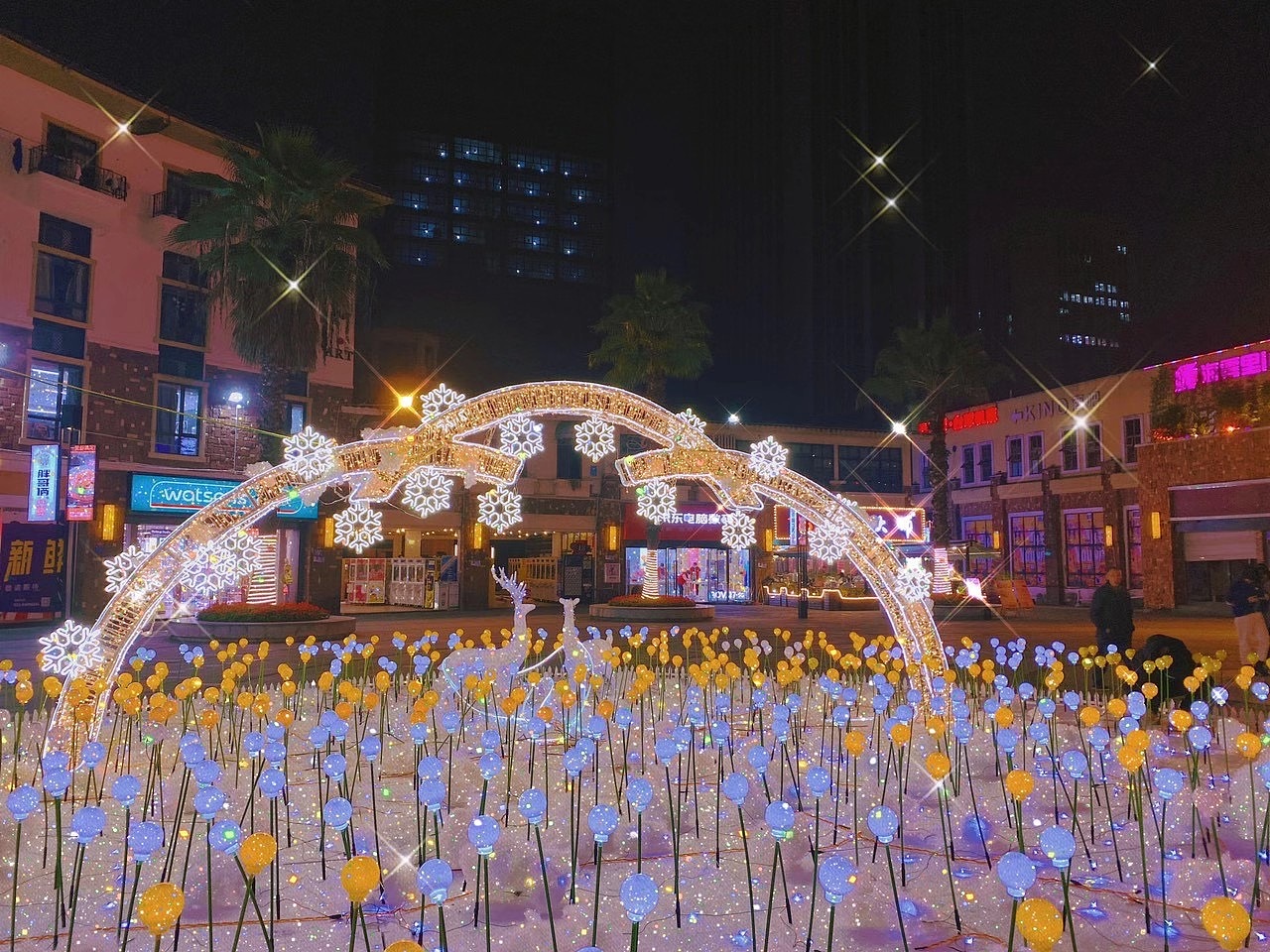 广西北流专业制作商业街彩灯亮化厂家梦幻灯光节出售