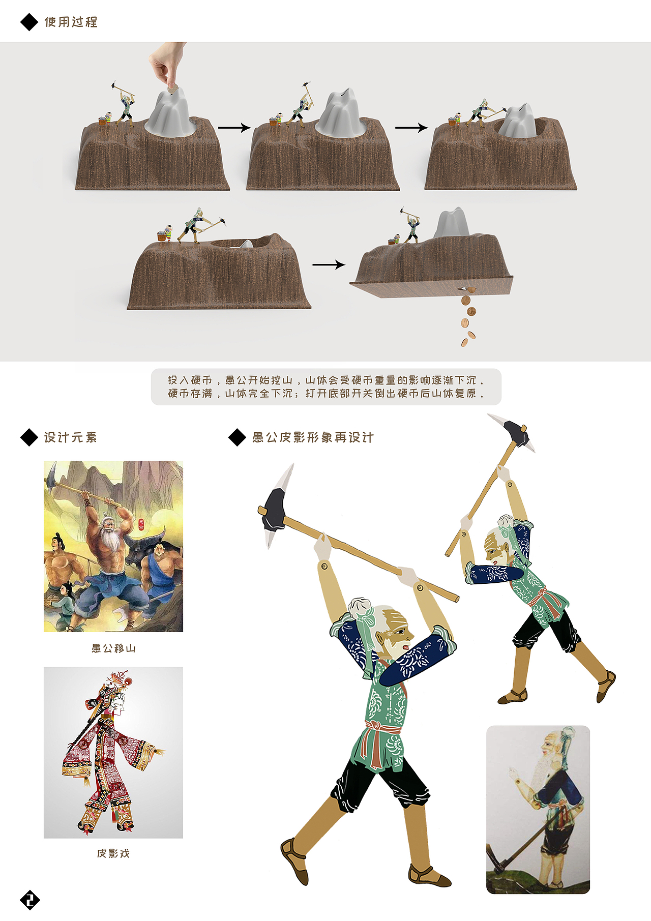 愚公移山——皮影储钱罐（图ZMzA0MTU2MTI4） - 生活用品 - 站酷设计师Luckymoo原创素材 - 站酷ZCOOL